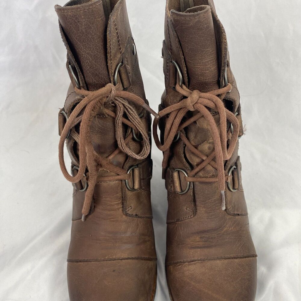 Sorel Joan Of Arctic Wedge II Snow Boots Women's 9 Brown Lace Up NL2305-250 - Picture 3 of 12